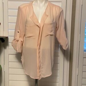 Papermoon Sheer Blouse - Soft Pink